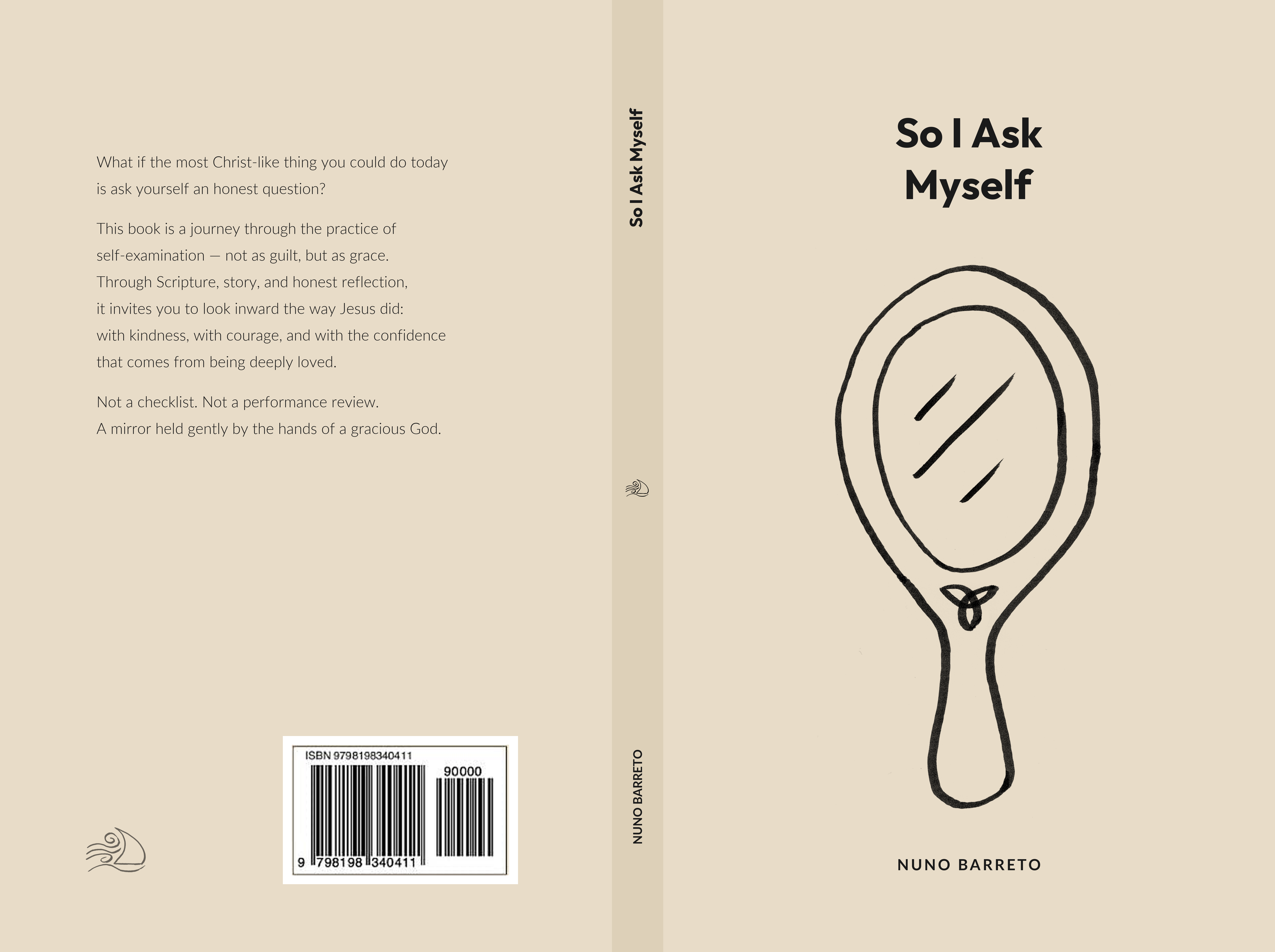 The full paperback wraparound cover for So I Ask Myself, showing back, spine, and front in warm sand